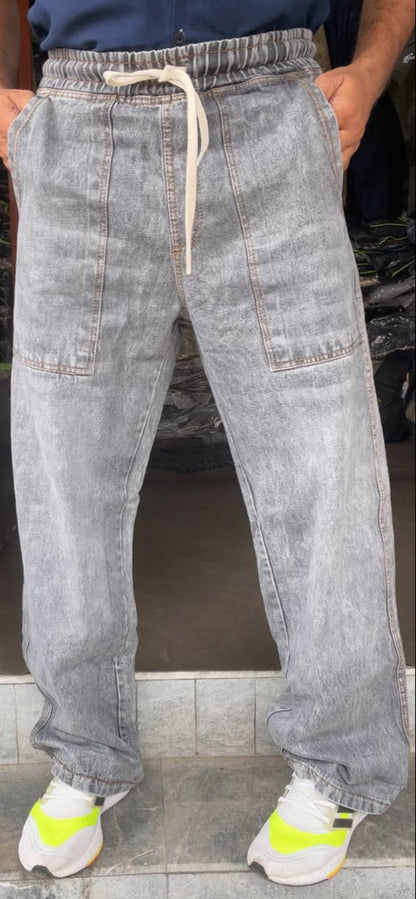 Doth Casual-Style Denim Super Baggy Jeans | 4 Pockets