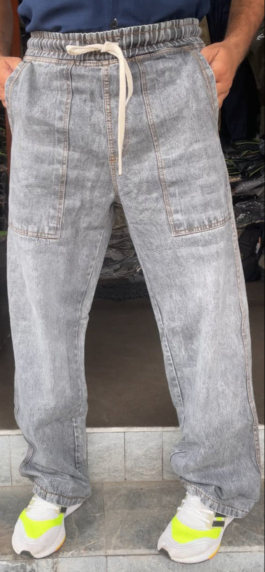 Doth Casual-Style Denim Super Baggy Jeans | 4 Pockets
