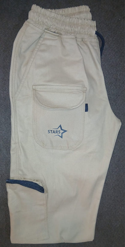 Men's Loose Bottom Cargo Trouser | 100% cotton | 6 Pockets